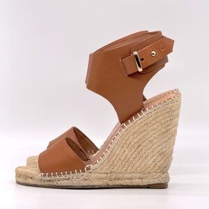 JOIE ESPADRILLE PLATFORM WEDGE SANDALS